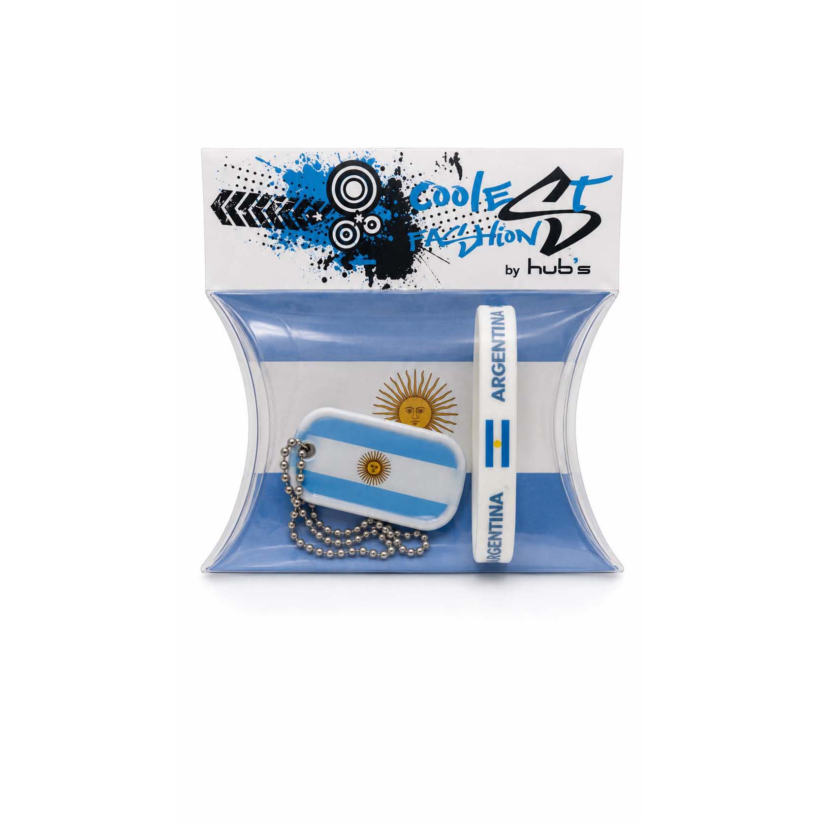 World Cup Rubber Tag Necklace & Bracelets Bundle