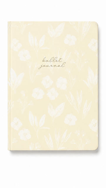 Bullet Journal (Yellow) – 160 Pages – A5 Hard Cover