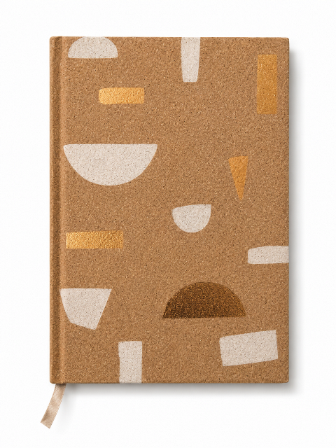 Cork Pink Gold Notebook – A5 Hard Cover