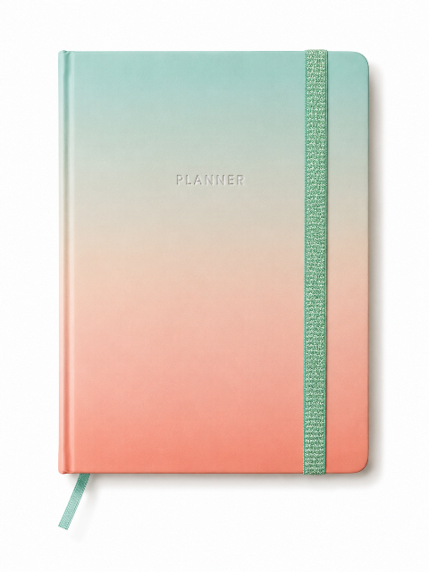Gradient Planner (Peach) – A5 Hard Cover