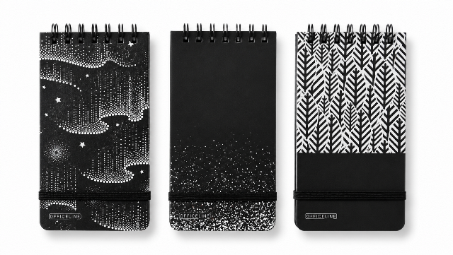 Mini Black Notepad – Hard Cover