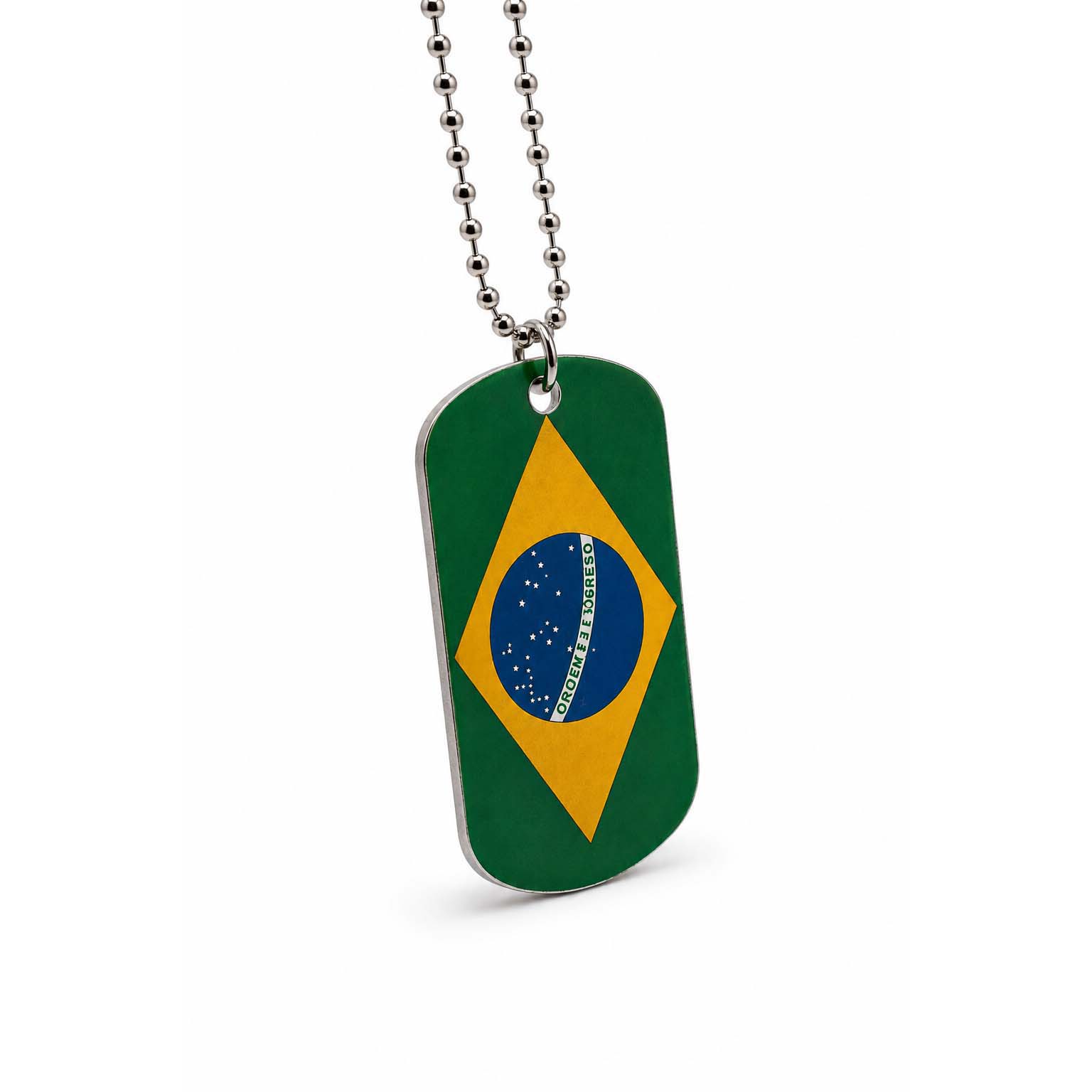 World Cup Metal Tag Necklace