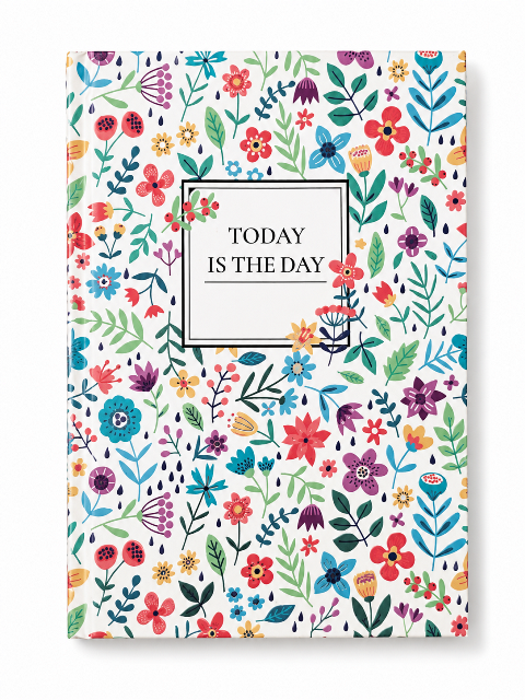 Today Is The Day Notebook (White) – A5 Hard Cover