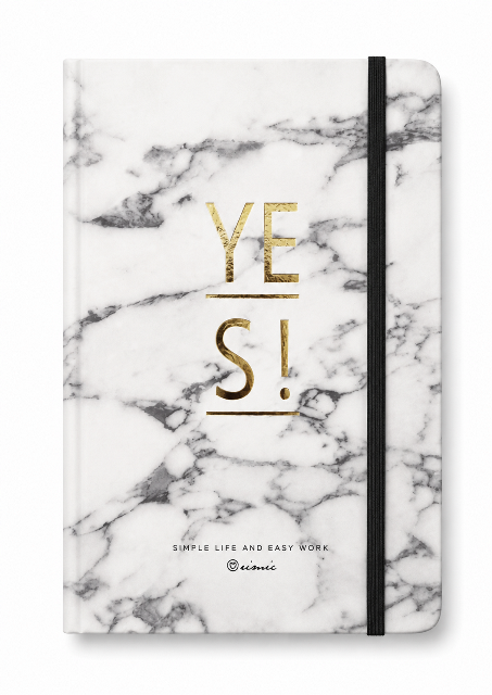 Yes Marble Notebook – A5 Hard Cover