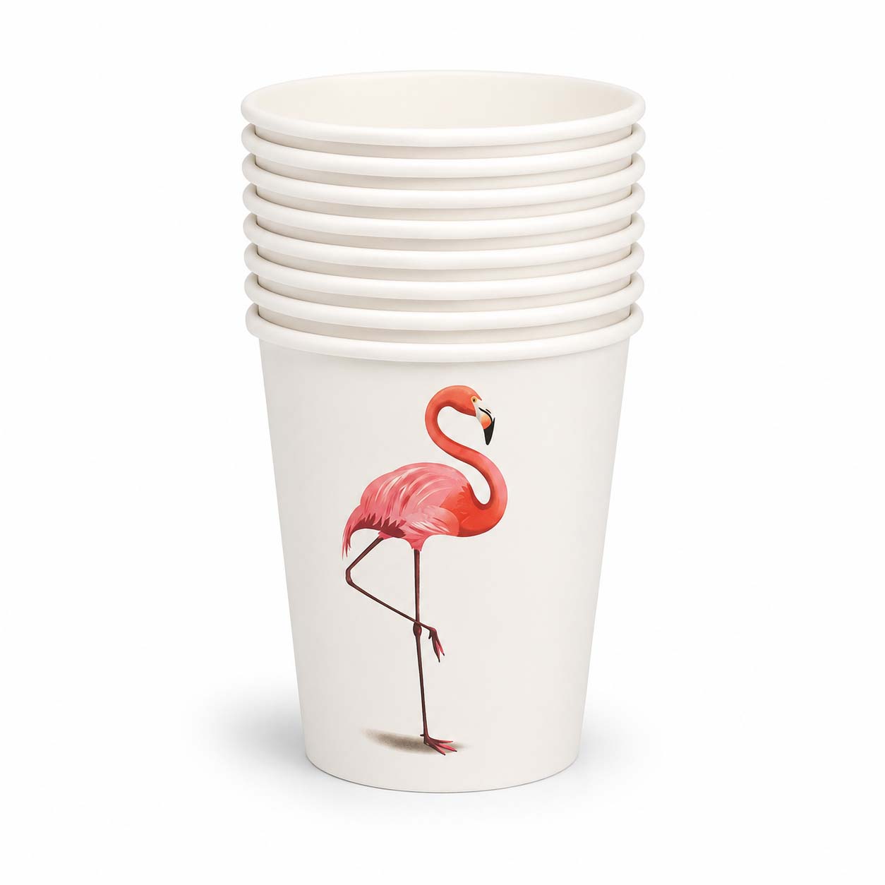 Flamingo Paper Cups – Set of 10