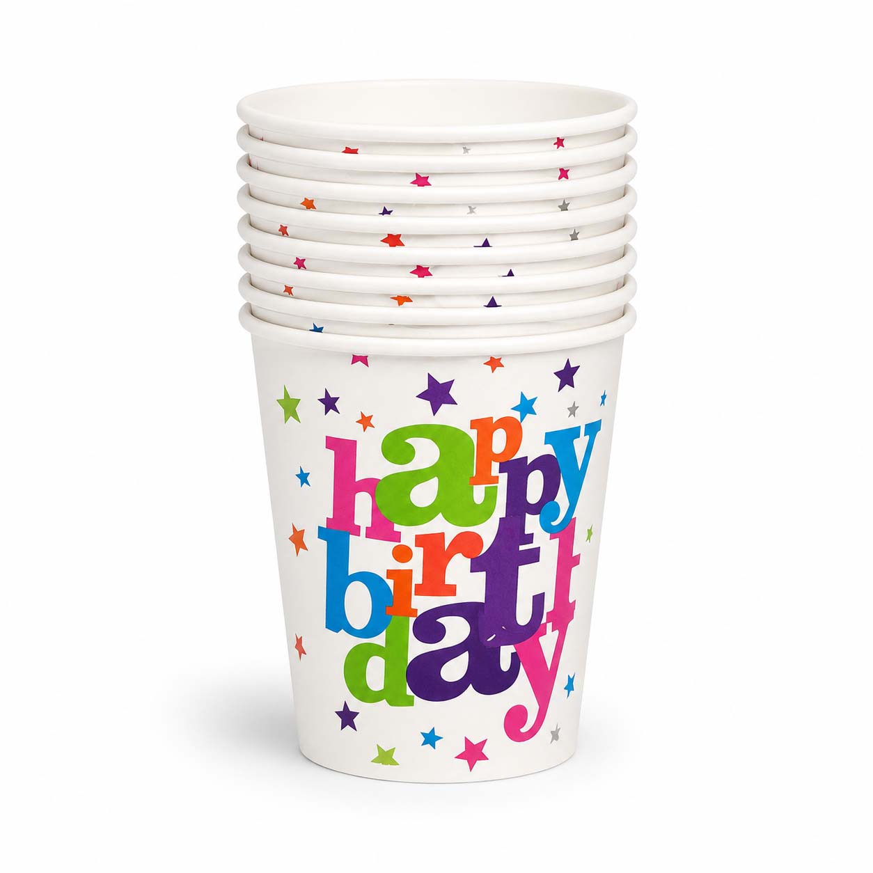 Happy Birthday Paper Cups – Set of 10