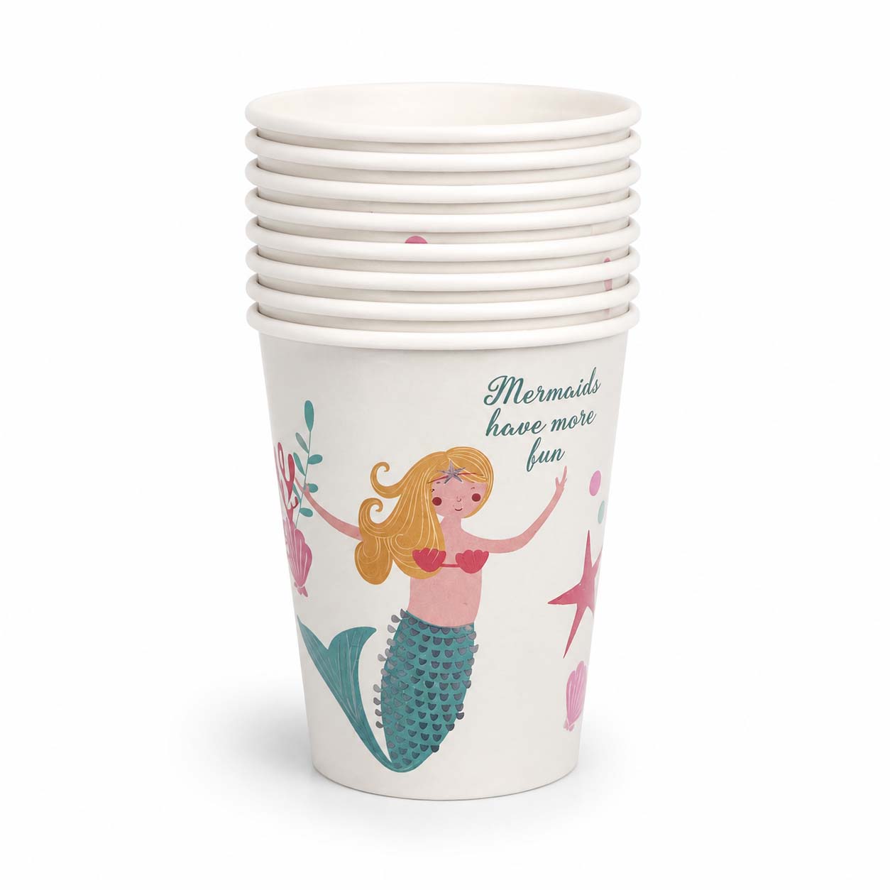 Mermaid Paper Cups – Set of 10