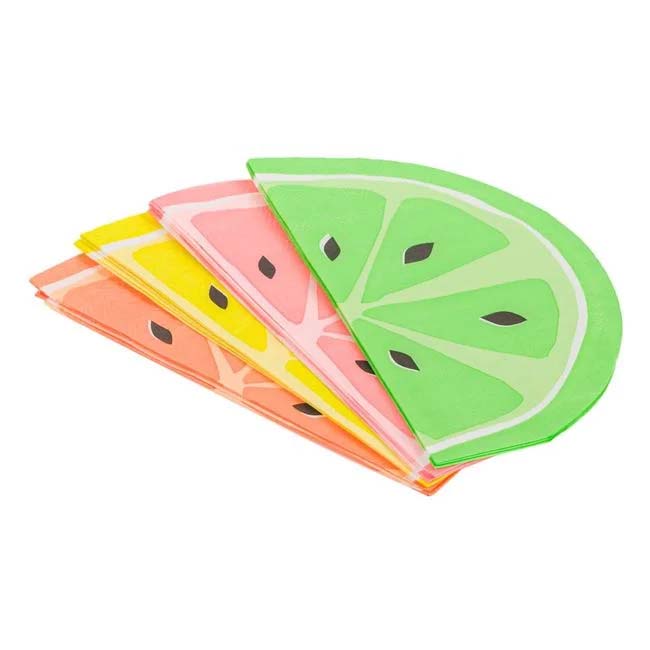 Multicolor Fruit Napkins – Set of 12