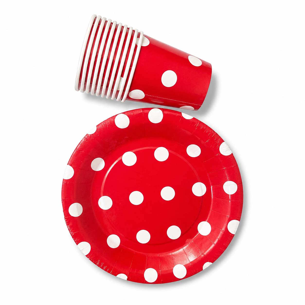 Red Polka Dot Party Kit – Set of 20