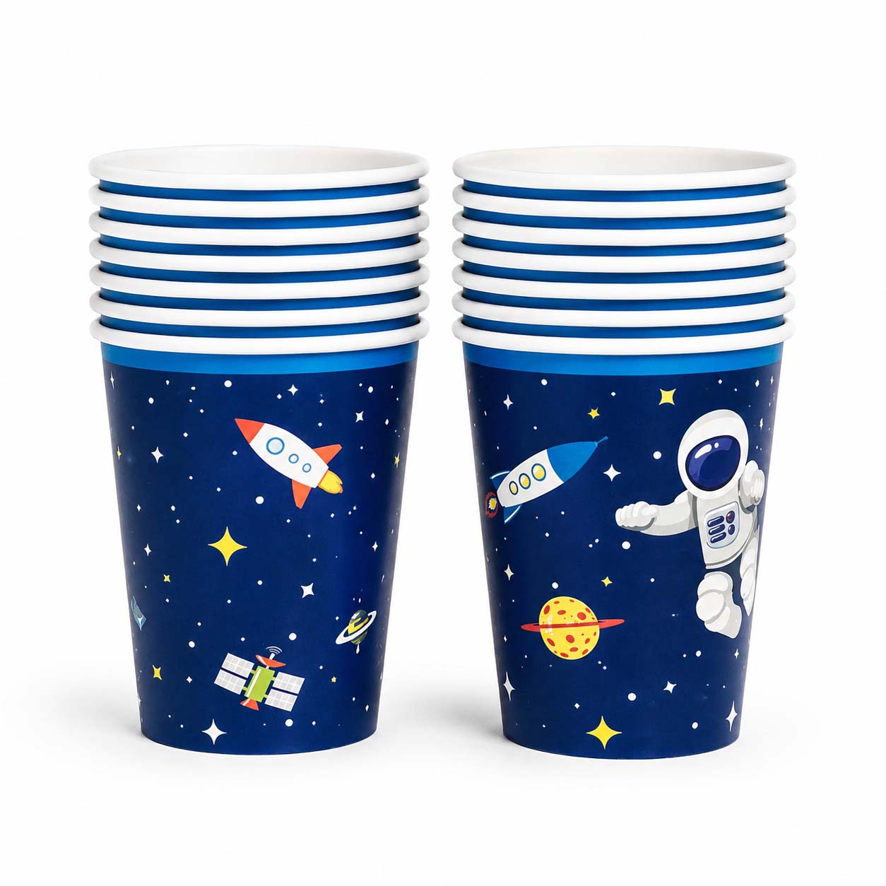 Space Astronaut Paper Cups – Set of 6
