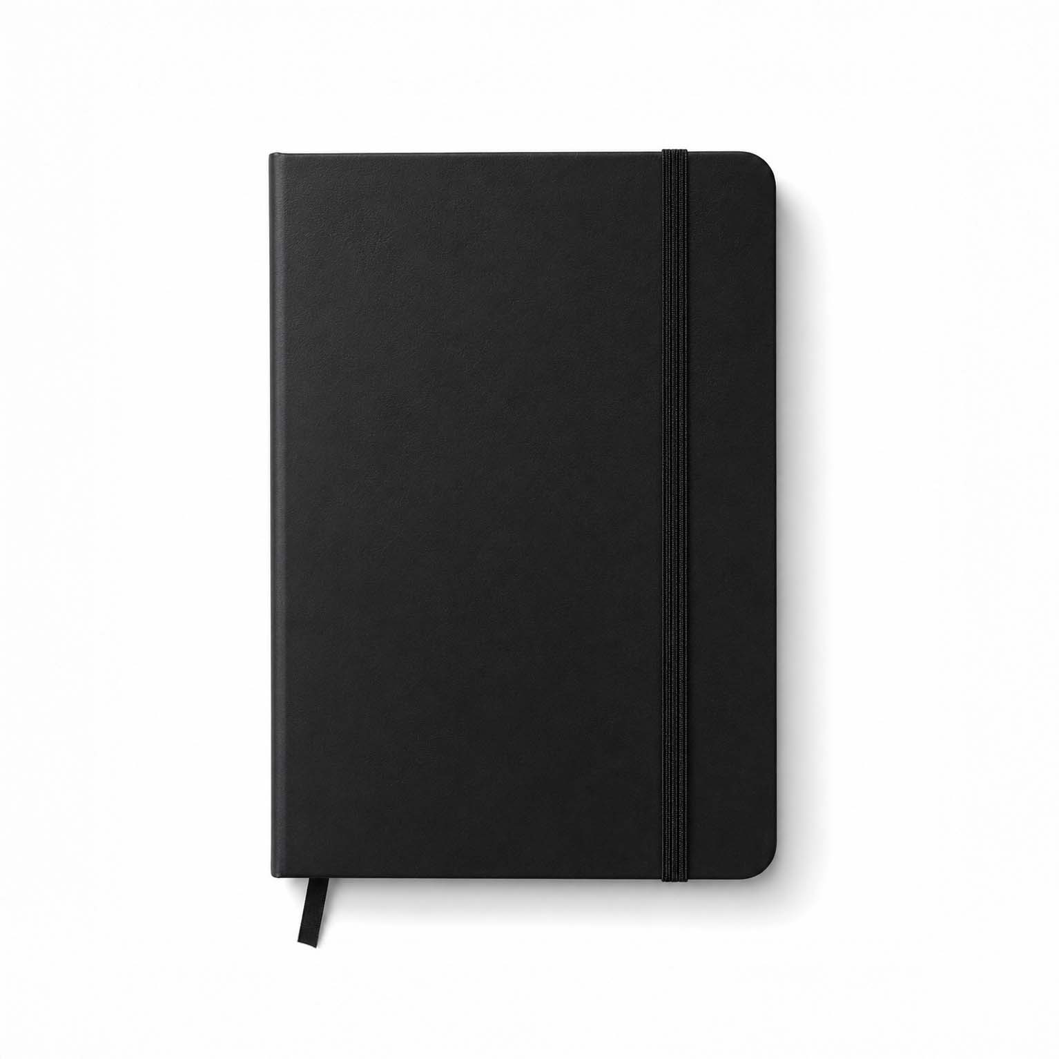 Black Leather Notebook- 192 Pages