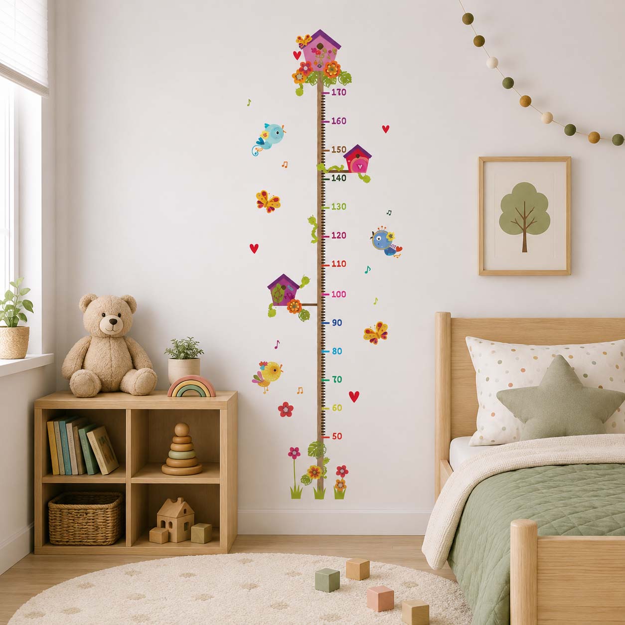 Cartoon Pattern Baby Height Measurement Wall Sticker