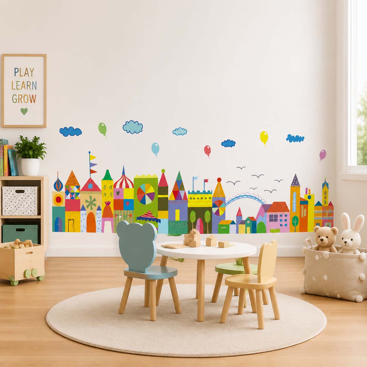 Cityscape Wall Murals for Kids