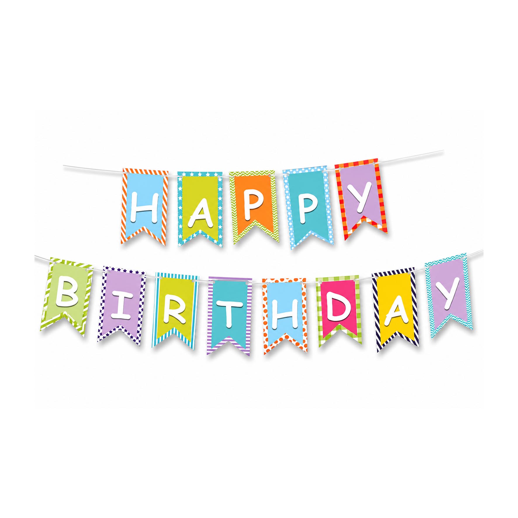 Happy Birthday Flag Banner